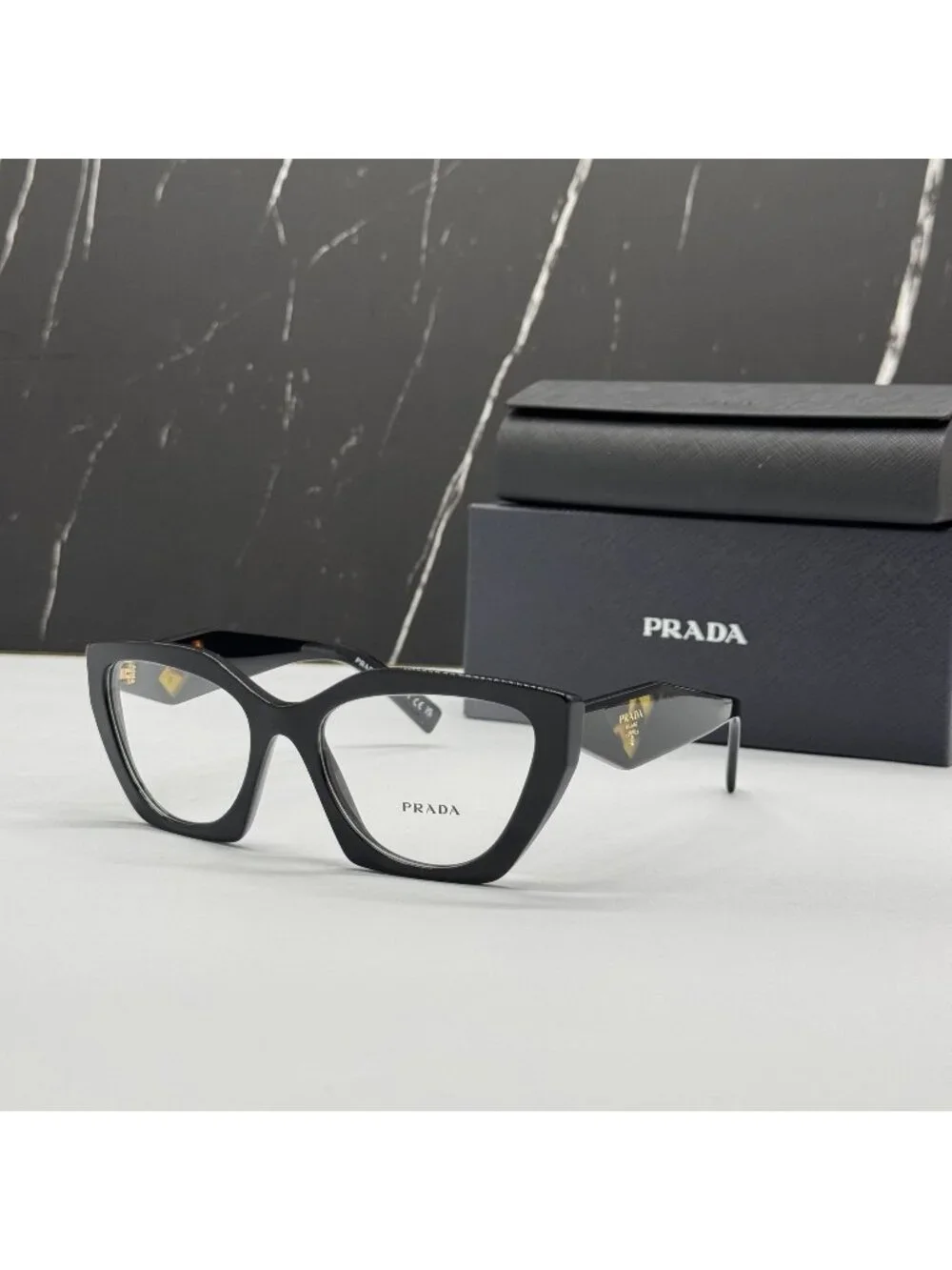 NEW PRADA PR09YV 1AB1O1 EYEGLASSES PR 09YV 1AB1O1 BLACK WOMEN CAT EYE VPR 09Y